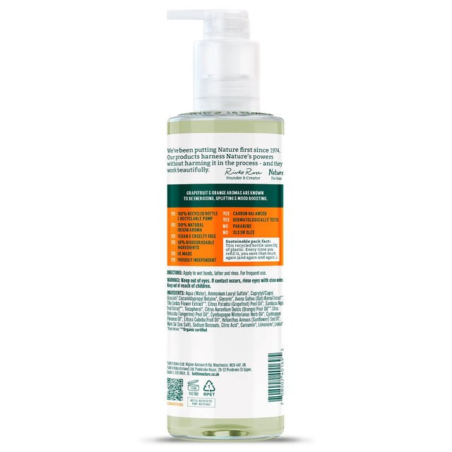 Faith in Nature grapefruit and orange hand wash 400ml - British product