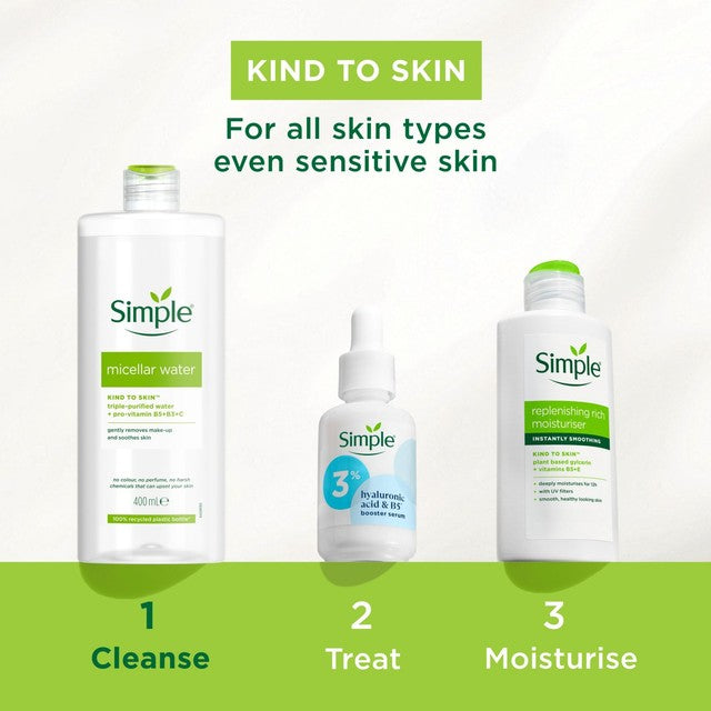 Simple Kind to Skin Micellar Cleansing Water 400ml (British brand)