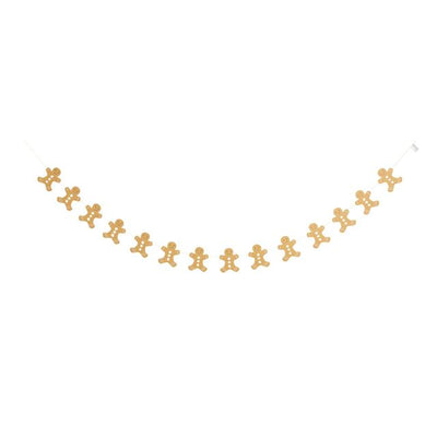 Sainsburys Gingerbread Card Bunting String, 2.5m Long, Festive Decoration- Buy online at McGrocer