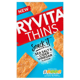 Ryvita sea salt cider vinegar flatbread 125g, imported from the UK