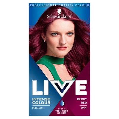 M&S Schwarzkopf LIVE Intense Colour Berry Red 044 Permanent Hair Dye- Buy online at McGrocer