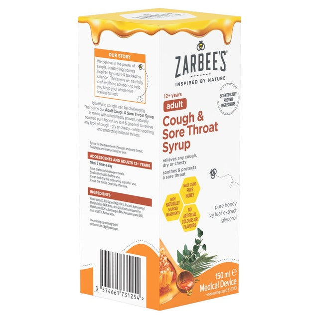 Zarbee's cough syrup 150ml (British brand)