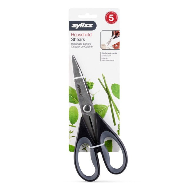 Zyliss black kitchen scissors 22.5cm (British brand)