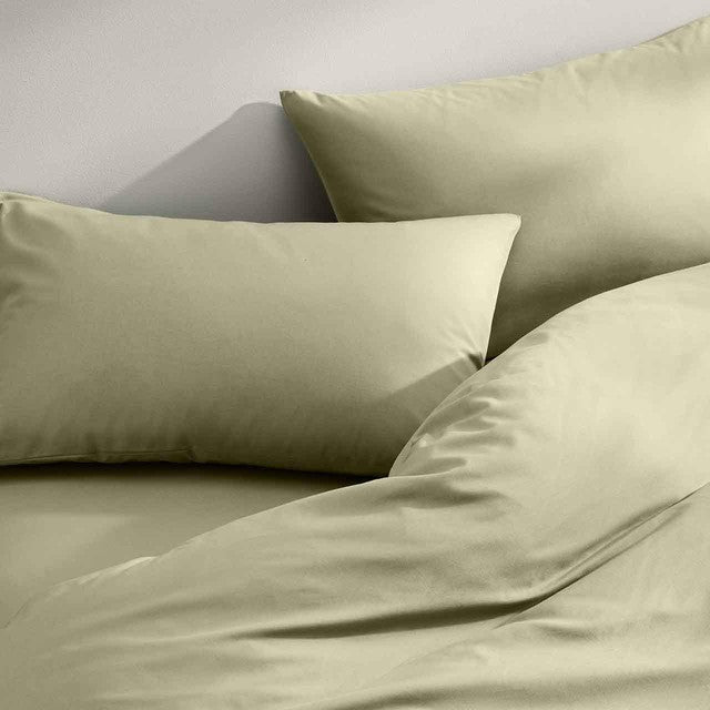 M&S green King size bedding set, imported from the UK