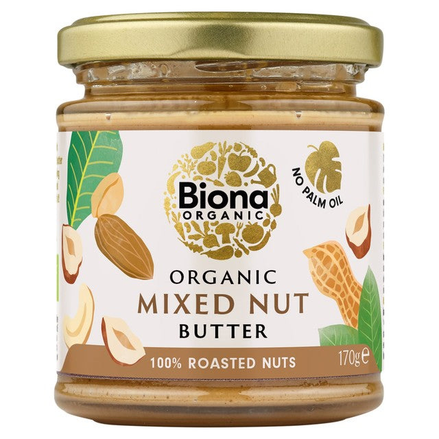 Biona organic mixed nut butter 170g - British product
