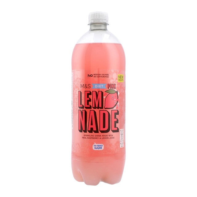 M&S diet pink lemonade 1L, imported from the UK