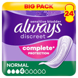 Always Discreet Incontinence Pads Normal 24 Pack - British product