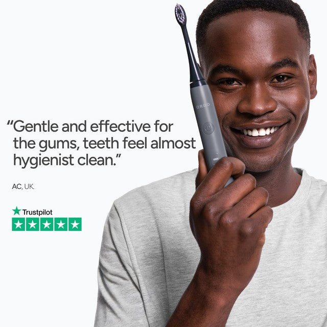 Ordo Electric Toothbrush Stone colour, imported from the UK.