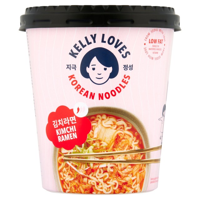 Kelly Loves kimchi ramen instant pot noodles 188g, UK version