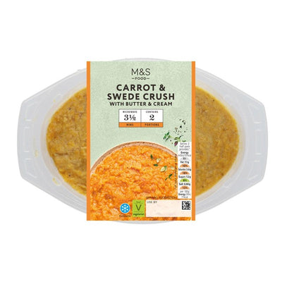 M&S M&S Gulrot & Kålrot Mos Vegetabilsk Tilbehør 300g- Kjøp online hos McGrocer
