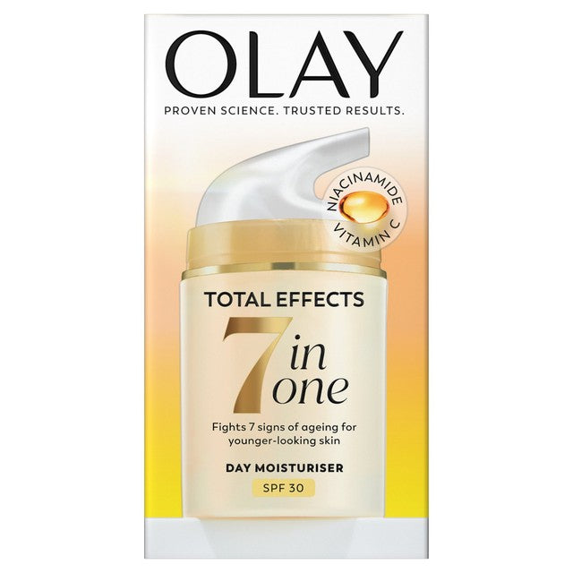 Olay Total Effects SPF 30 Anti-Ageing Moisturiser 50ml, imported from the UK