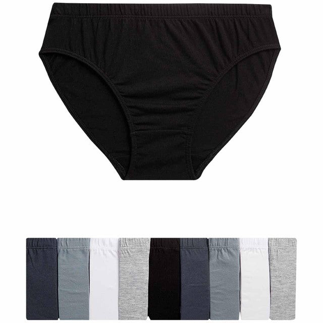 M&S boys' pure cotton briefs in grey, size 8-9 years, imported from the UK