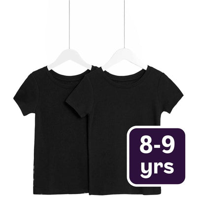 M&S M&S Heatgen Thermal Tops Unisex Black Kids Thermal Tops 8-9 Years- Buy online at McGrocer