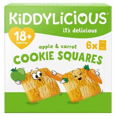 M&S Kiddylicious Apple & Carrot Cookie Squares Baby Biscuit Snacks- Buy online at McGrocer