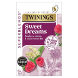 Twinings Superblends Sweet Dreams raspberry herbal tea 20 bags (British brand)