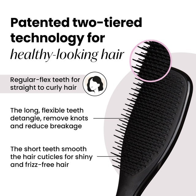 Tangle Teezer wet detangler hairbrush Liquorice Black (British brand)
