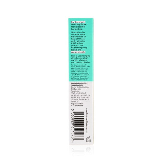 Super Facialist Clear Skin On The Spot Clarifying Gel 15ml (British brand)