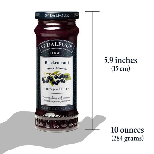 St Dalfour blackcurrant fruit spread 284g (British brand)