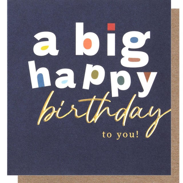 Caroline Gardner Big Happy Birthday To You card 14x14.6 cm - British product