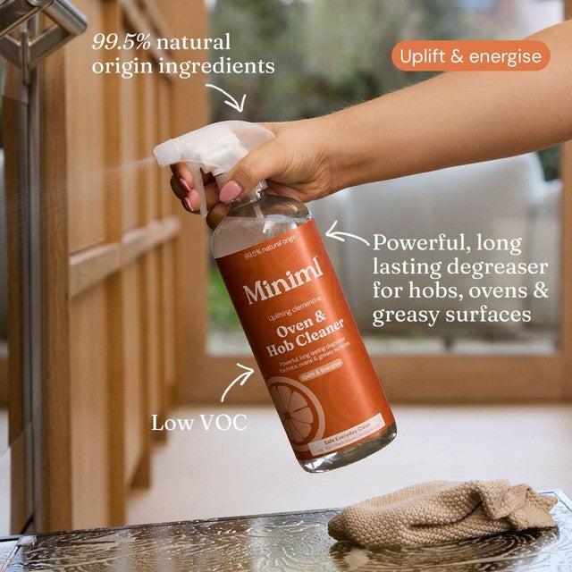 Miniml Clementine oven and hob cleaner spray 750ml, imported from the UK