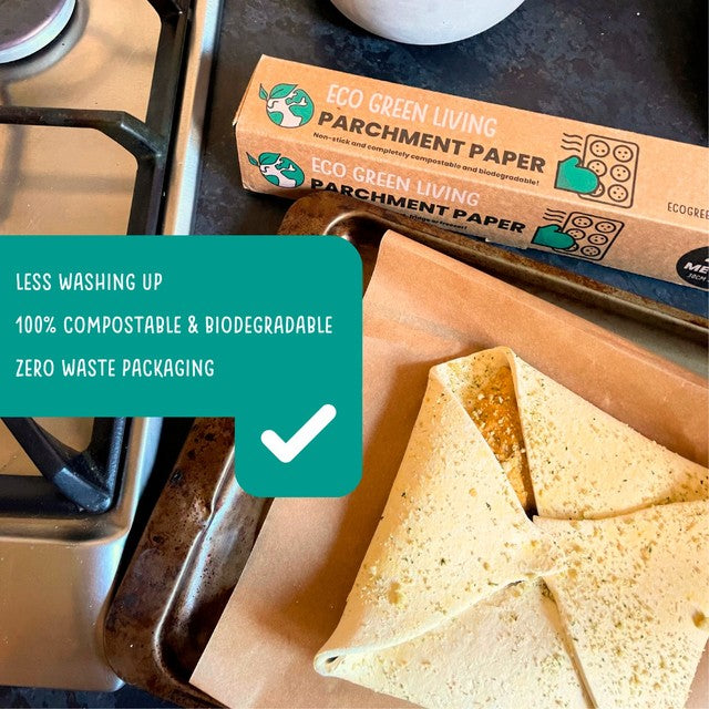 Eco Green Living compostable parchment paper 30cm x 20m - British product
