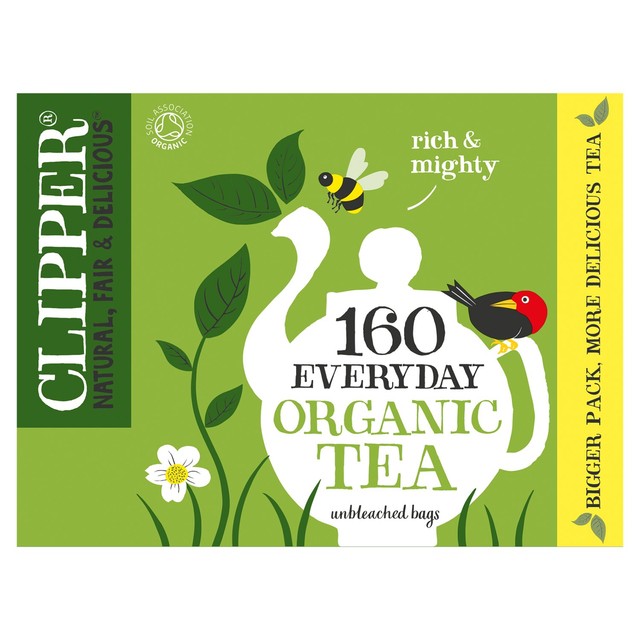 Clipper organic everyday black tea bags 160 count - British product