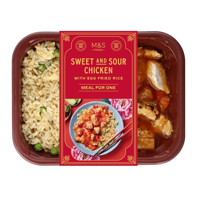 M&S Cantonese Chicken with Fried Rice 400g, imported from the UK