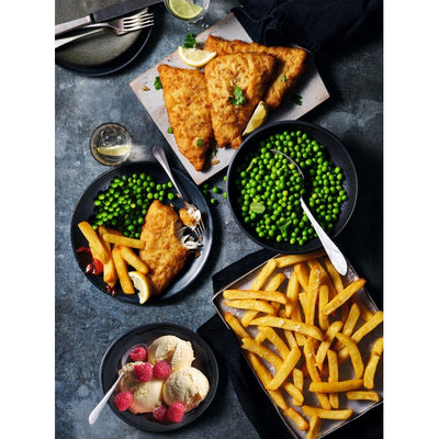 M&S 4 panierte dicke Kabeljaufilets gefroren 600g