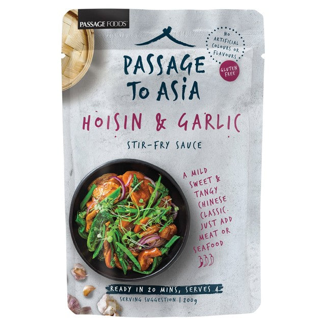 Passage to Asia hoisin and garlic stir fry sauce (British brand)