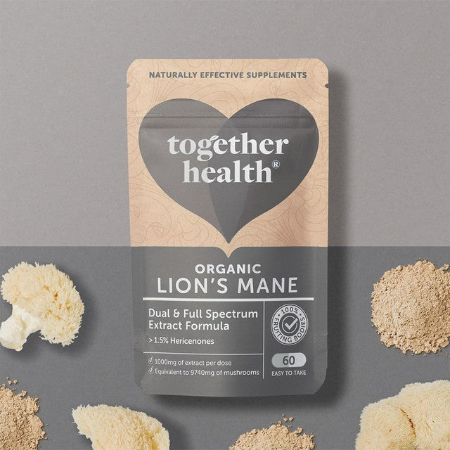 Together Health Organic Lions Mane supplement 60 capsules (British brand)
