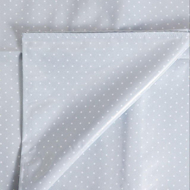 M&S grey spotty tablecloth 230x140cm, imported from the UK