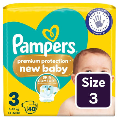 M&S Pampers New Baby Culottes Taille 3 (6-10kg) Culottes jetables pour bébé 40 par paquet - Acheter en ligne chez McGrocer