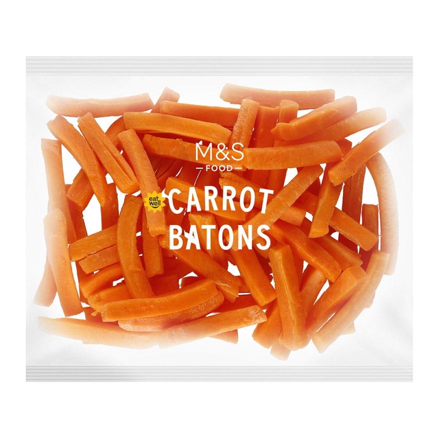 Bâtonnets de carottes M&S 400 g, importés du Royaume-Uni