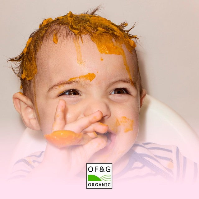 Little Freddie organic chickpea and carrot baby food pouch 100g, UK version