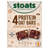 Stoats Cookies Cream Protein Oat Bars 4x42g
