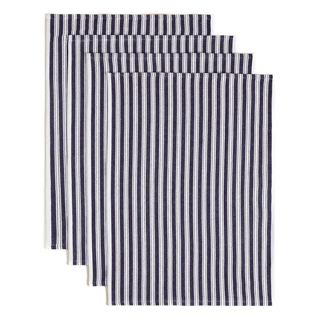 M&S blue basket weave tea towels 50x70cm, imported from the UK