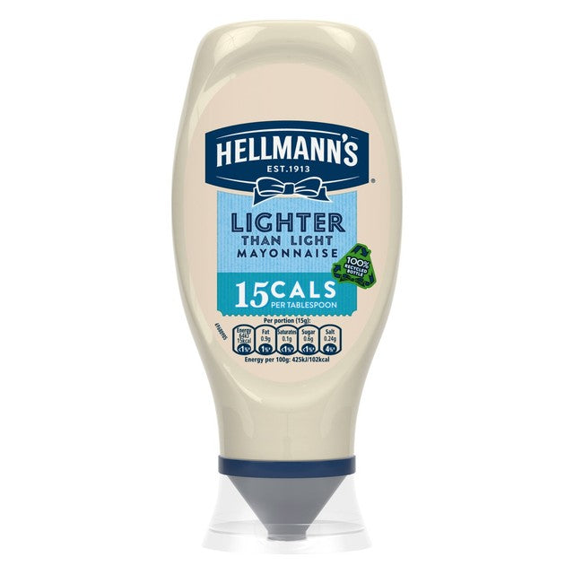Hellmann's Lighter than Light Squeezy Mayonnaise 430ml, UK version