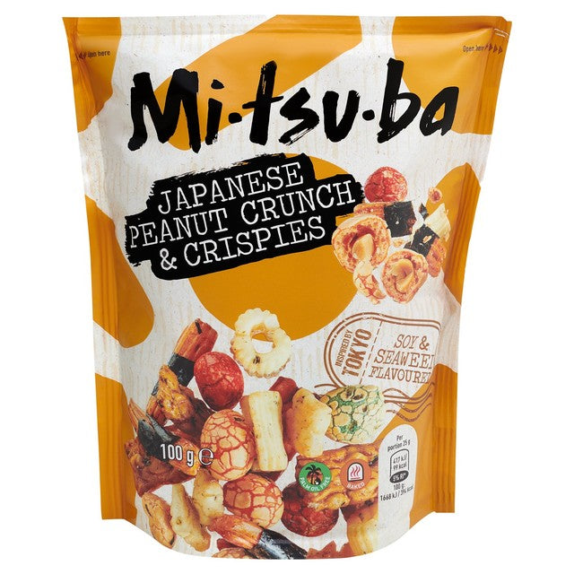 Mitsuba peanut crunch snack soy seaweed 100g, imported from the UK