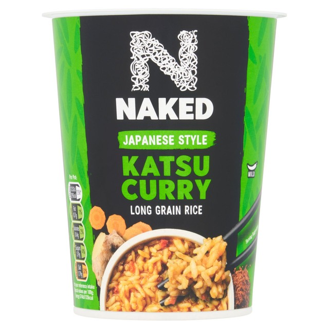 Naked Katsu Rice instant rice pot 78g, imported from the UK