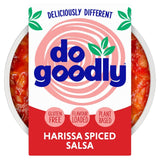 Do Goodly harissa spiced salsa dip, imported from the UK