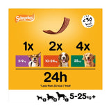 Pedigree dog treats poultry mix 20 x 8g strips, imported from the UK