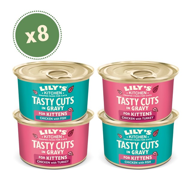 Lily's Kitchen kitten multipack chicken turkey and fish, UK version