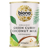 Biona green curry coconut milk 400ml - British product