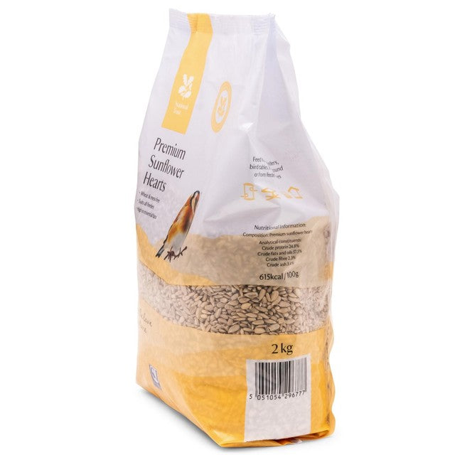 National Trust Sunflower Hearts 2kg, imported from the UK
