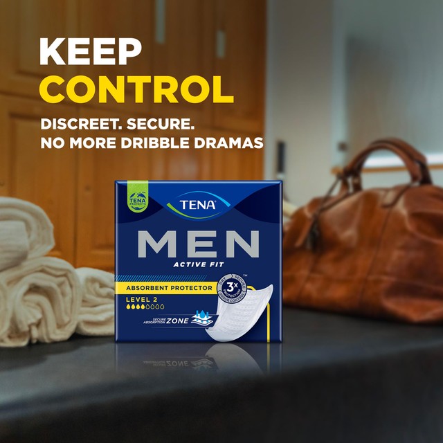 TENA Men Level 2 Incontinence Absorbent Protectors 10 Pack (British brand)