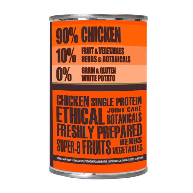 AATU adult chicken wet dog food 6 x 400g - British product