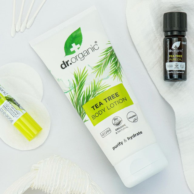 Dr Organic tea tree body lotion 200ml - British product