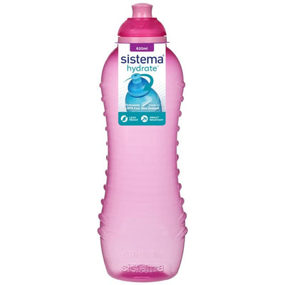 M&S Sistema Hydrate Twist 'n' Sip Pink Reusable Water Bottle 620ml - اشترِ عبر الإنترنت من McGrocer