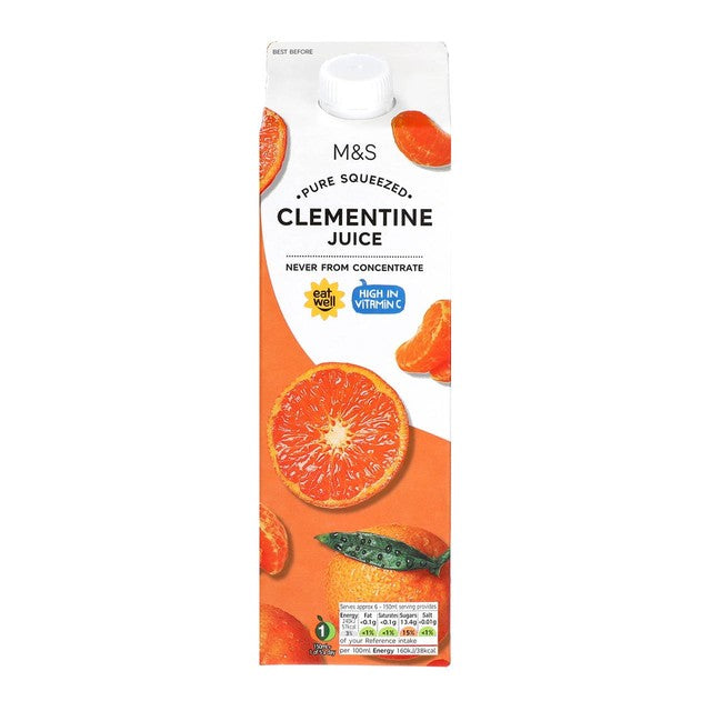M&S Squeezed Spanish Clementine Juice 1L, imported from the UK
