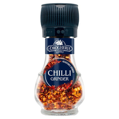 M&S La Drogheria Chiliflak Kvern Justerbar Kvern Tørket Chili Krydder 25g- Kjøp online hos McGrocer